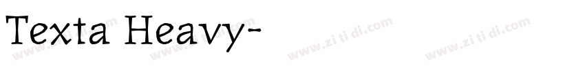 Texta Heavy字体转换